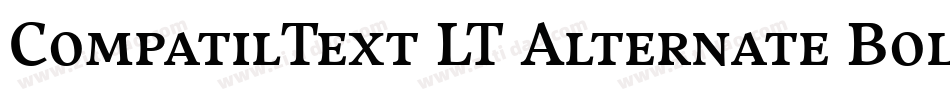 CompatilText LT Alternate Bold Small Caps字体转换